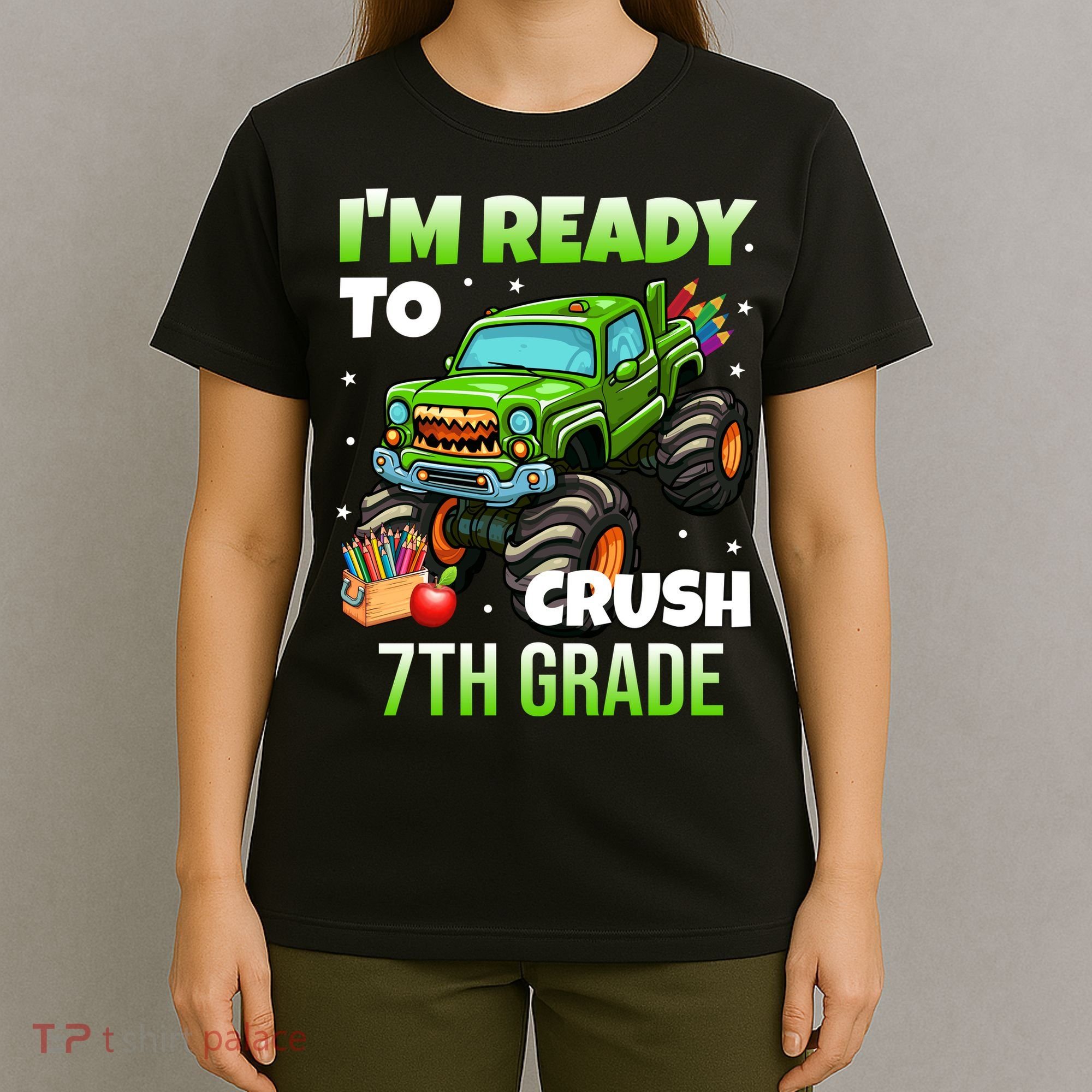 I'm Ready To Crush 7th Grade Monster Truck T-Shirt