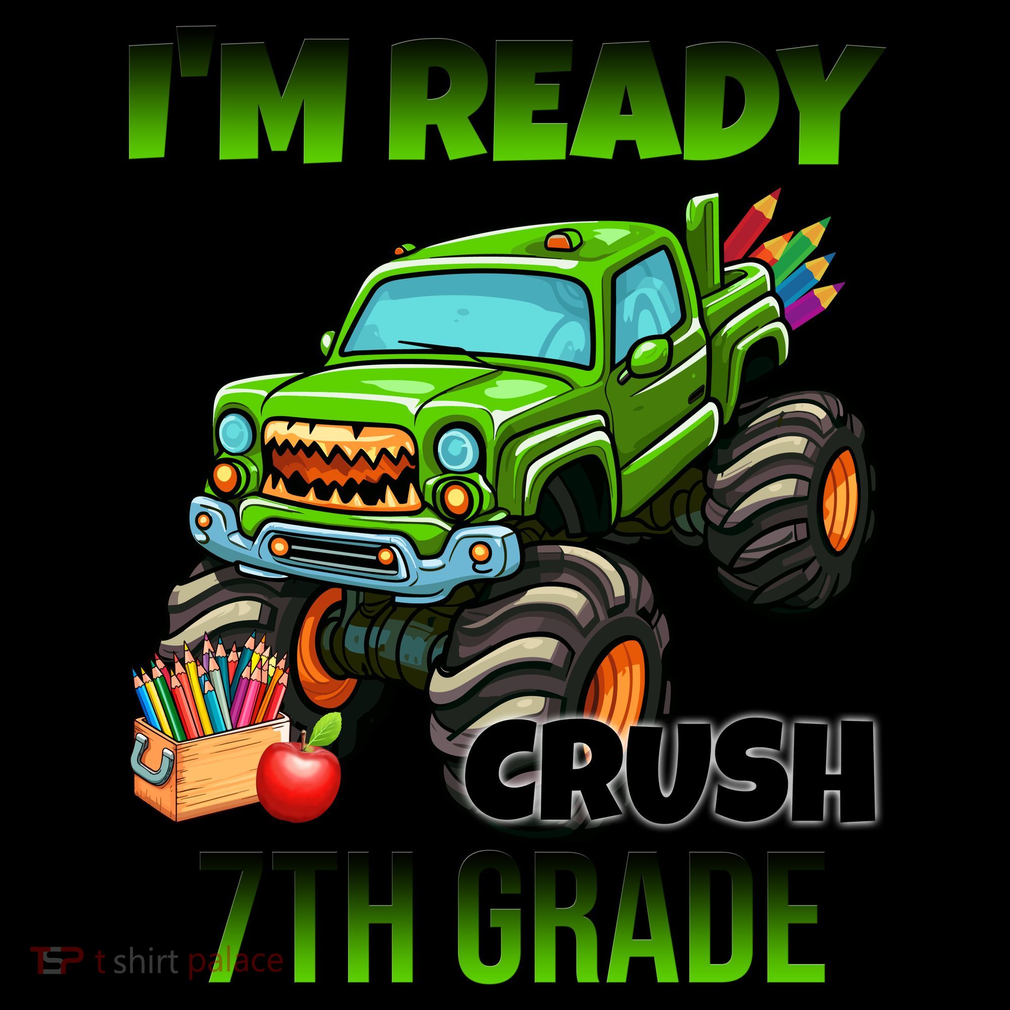 I'm Ready To Crush 7th Grade Monster Truck Coffee Mug