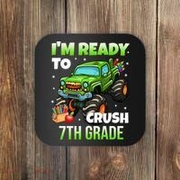 I'm Ready To Crush 7th Grade Monster Truck Coaster thumb 0