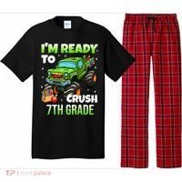 I'm Ready To Crush 7th Grade Monster Truck Pajama Set thumb 0
