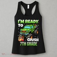 I'm Ready To Crush 7th Grade Monster Truck Women's Tank Top thumb 3