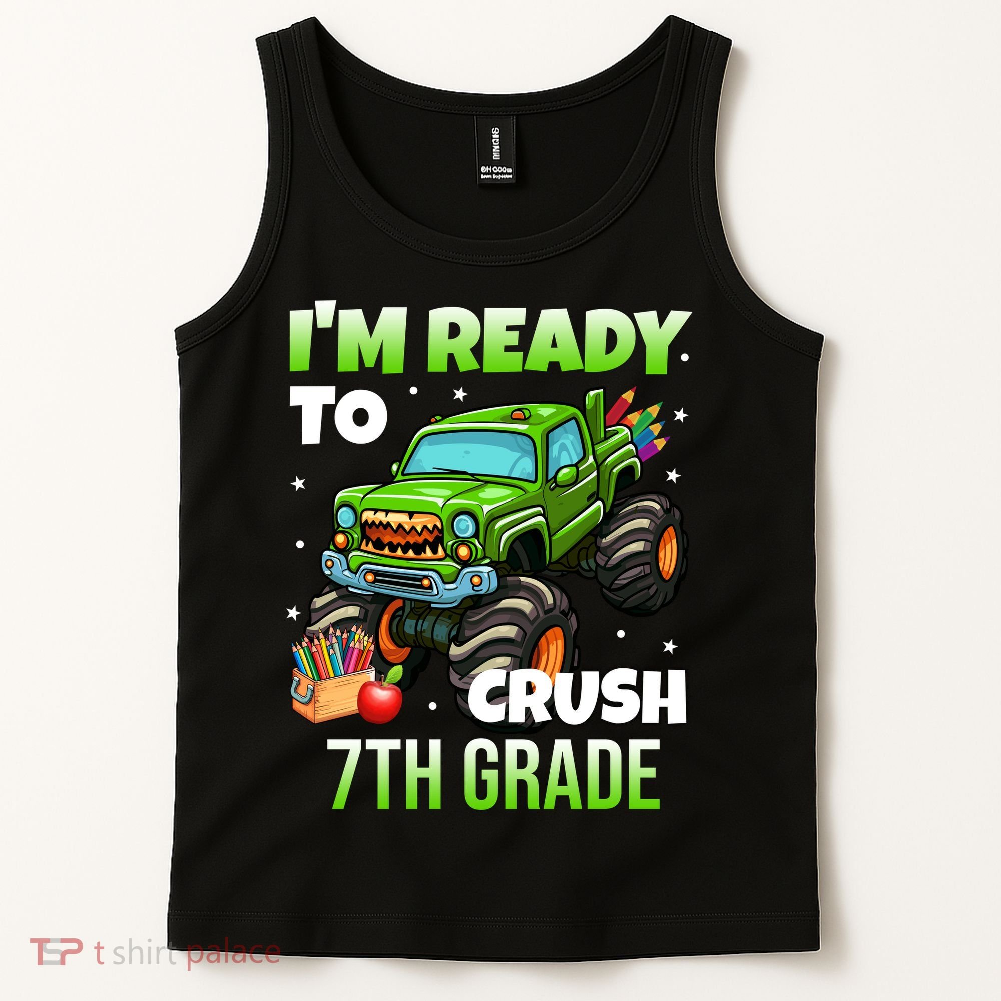 I'm Ready To Crush 7th Grade Monster Truck Tank Top