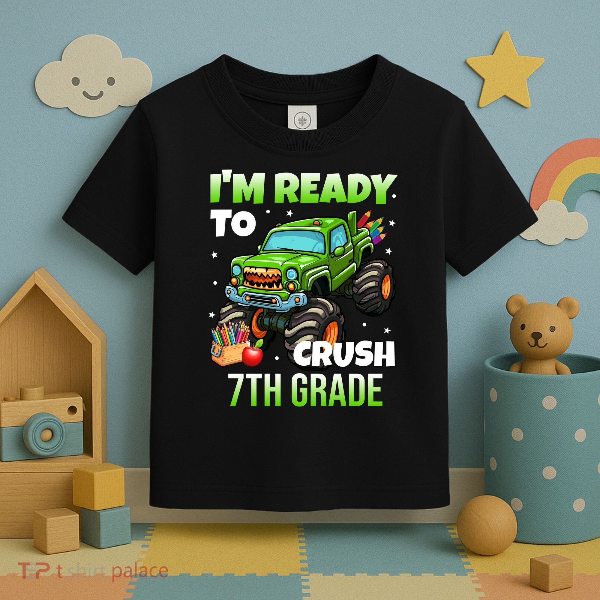 I'm Ready To Crush 7th Grade Monster Truck Toddler T-Shirt