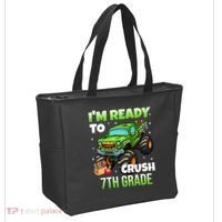 I'm Ready To Crush 7th Grade Monster Truck Tote Bag thumb 2