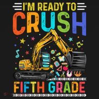 Im Ready To Crush Fifth Grade Team 5Th Grade Teacher Cute Gift Ornament thumb 1