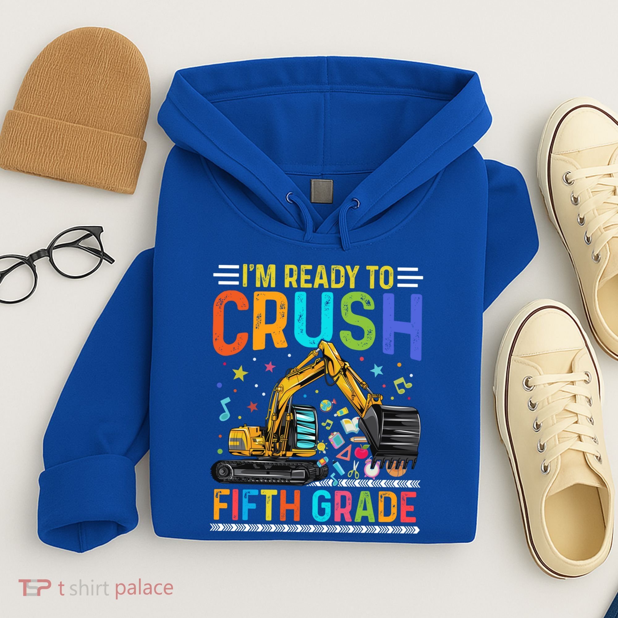 Im Ready To Crush Fifth Grade Team 5Th Grade Teacher Cute Gift Hoodie