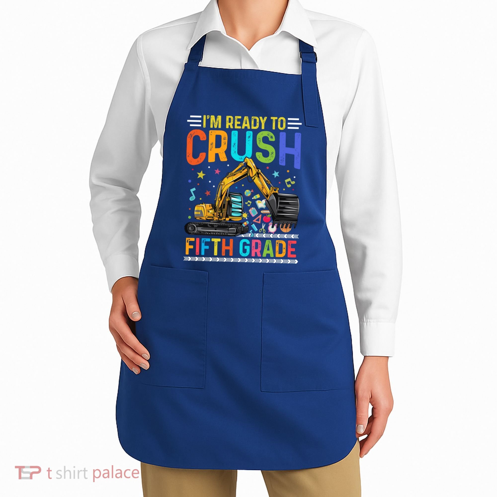 Im Ready To Crush Fifth Grade Team 5Th Grade Teacher Cute Gift Apron