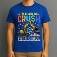 Im Ready To Crush Fifth Grade Team 5Th Grade Teacher Cute Gift T-Shirt thumb 3