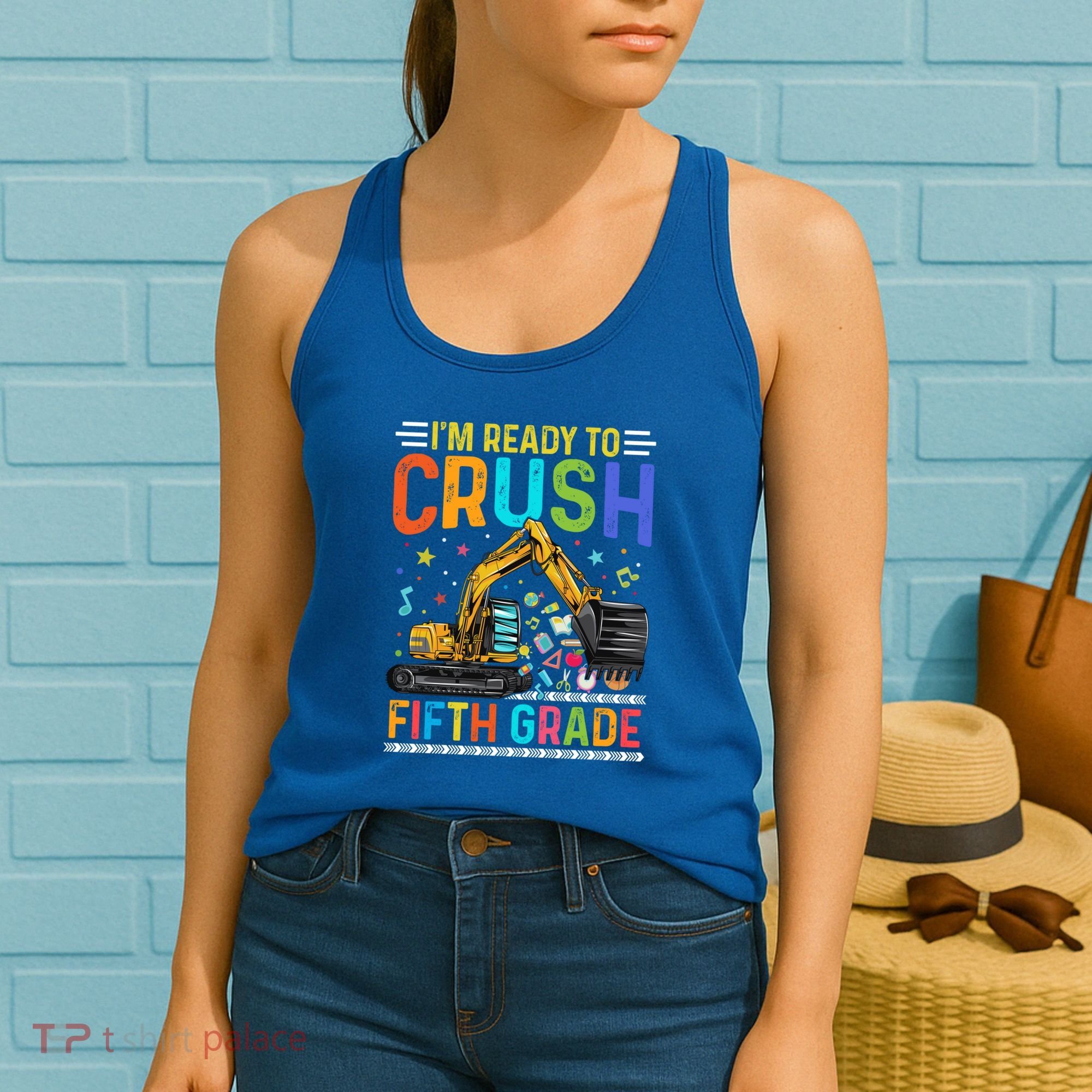 Im Ready To Crush Fifth Grade Team 5Th Grade Teacher Cute Gift Women's Tank Top