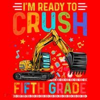 Im Ready To Crush Fifth Grade Team 5Th Grade Teacher Cute Gift Santa Hat thumb 1