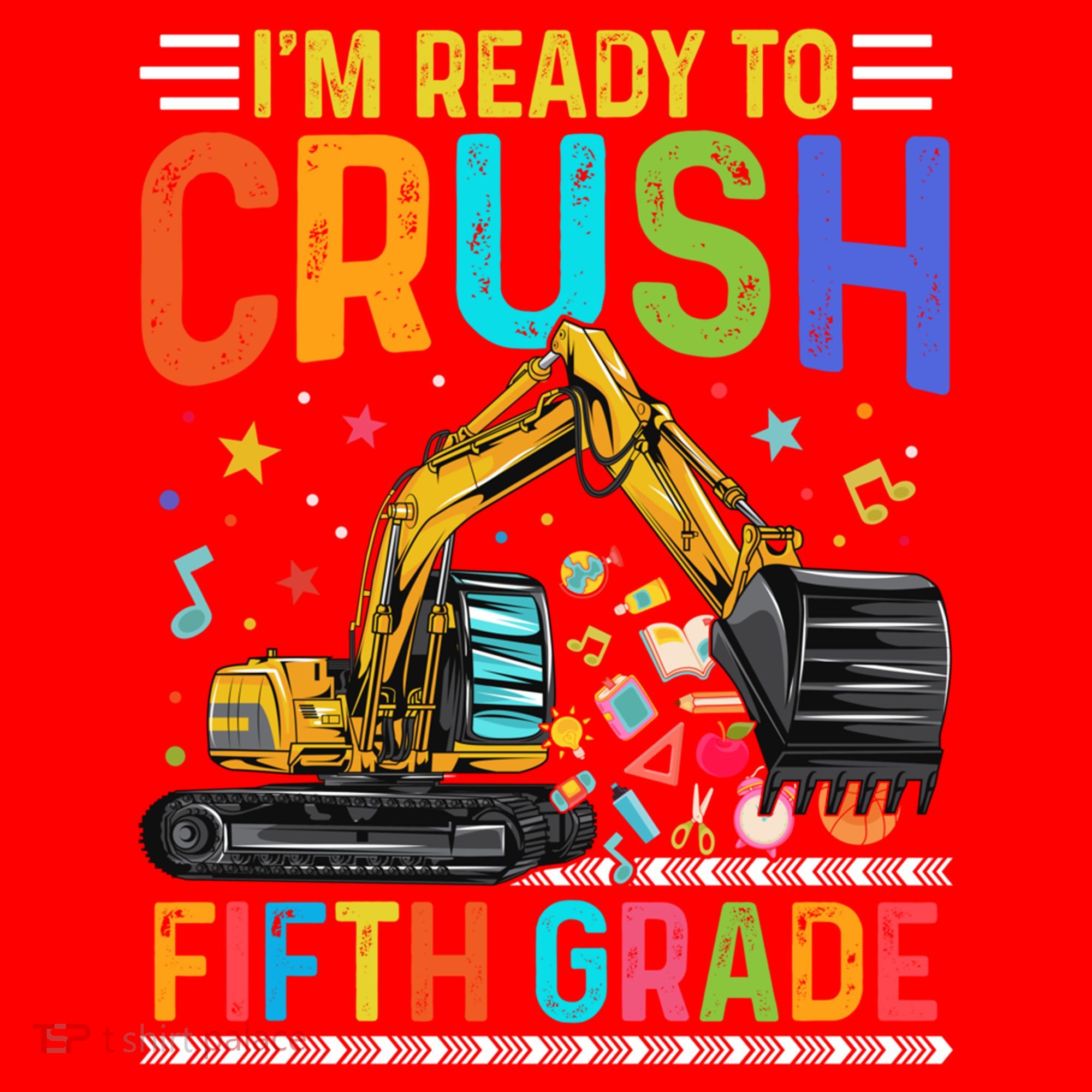 Im Ready To Crush Fifth Grade Team 5Th Grade Teacher Cute Gift Santa Hat