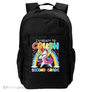 Im Ready To Crush Second Grade Unicorn Back To School Gift Backpack