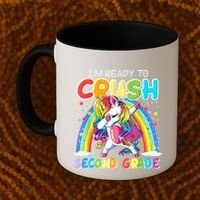 Im Ready To Crush Second Grade Unicorn Back To School Gift Coffee Mug thumb 2