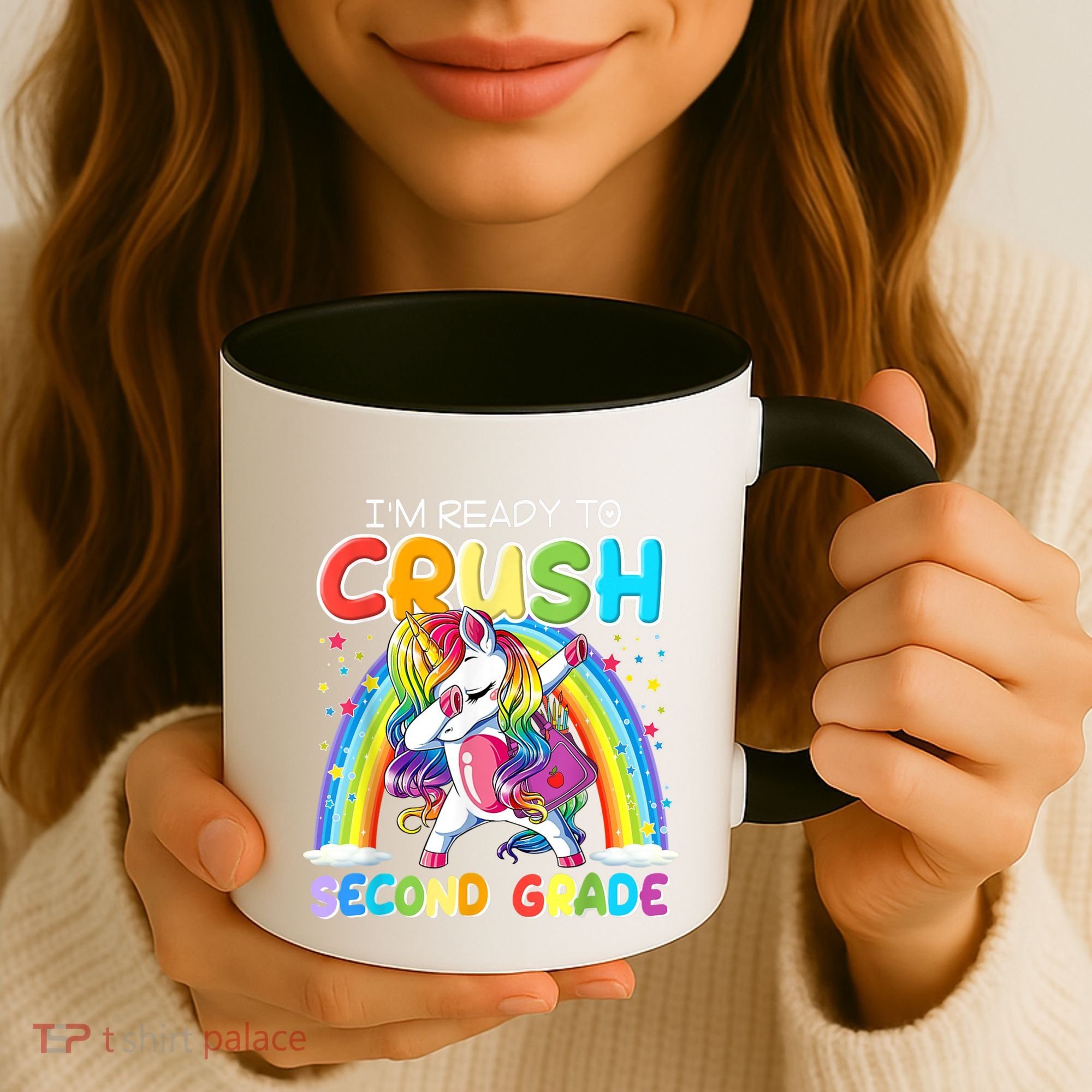 Im Ready To Crush Second Grade Unicorn Back To School Gift Coffee Mug