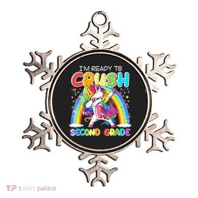 Im Ready To Crush Second Grade Unicorn Back To School Gift Ornament