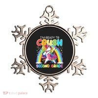 Im Ready To Crush Second Grade Unicorn Back To School Gift Ornament thumb 0