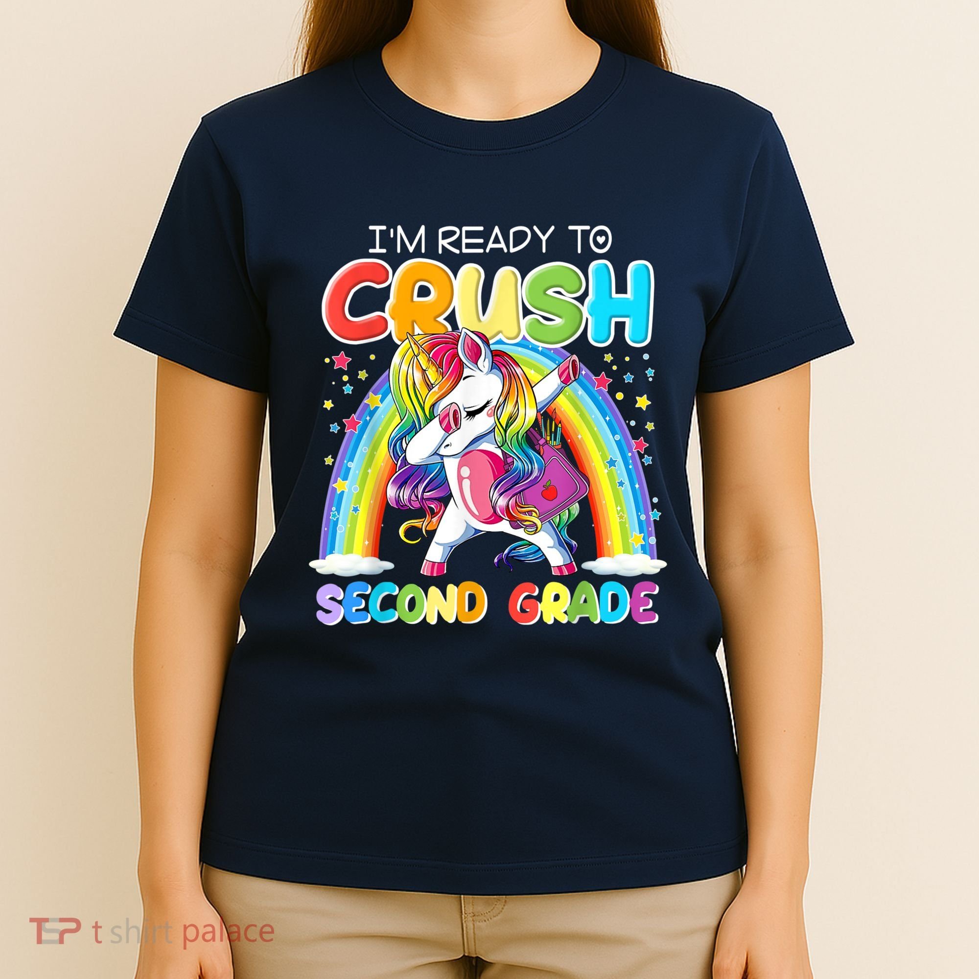 Im Ready To Crush Second Grade Unicorn Back To School Gift T-Shirt