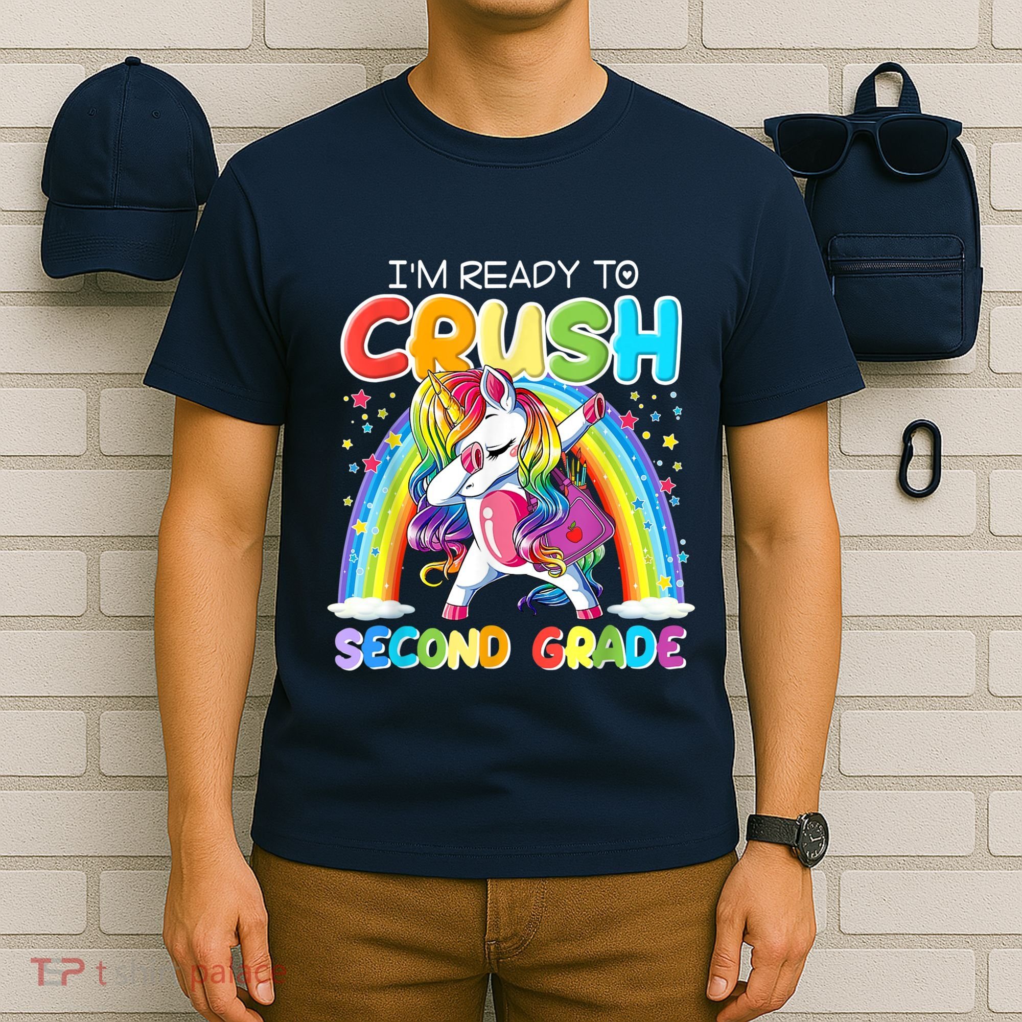 Im Ready To Crush Second Grade Unicorn Back To School Gift T-Shirt