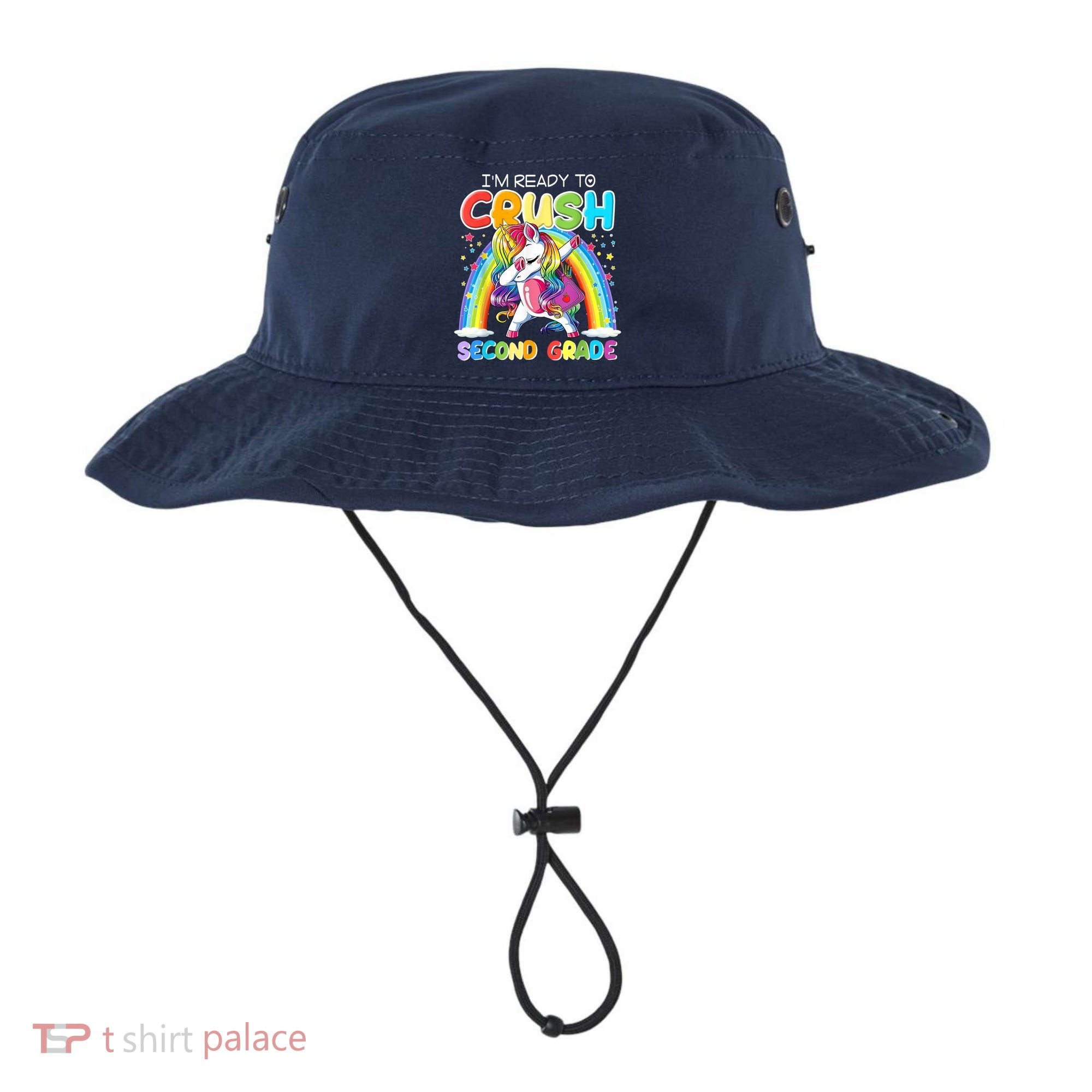 Im Ready To Crush Second Grade Unicorn Back To School Gift Bucket Hat