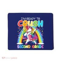 Im Ready To Crush Second Grade Unicorn Back To School Gift Mousepad thumb 0