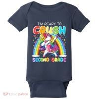 Im Ready To Crush Second Grade Unicorn Back To School Gift Baby Bodysuit thumb 0
