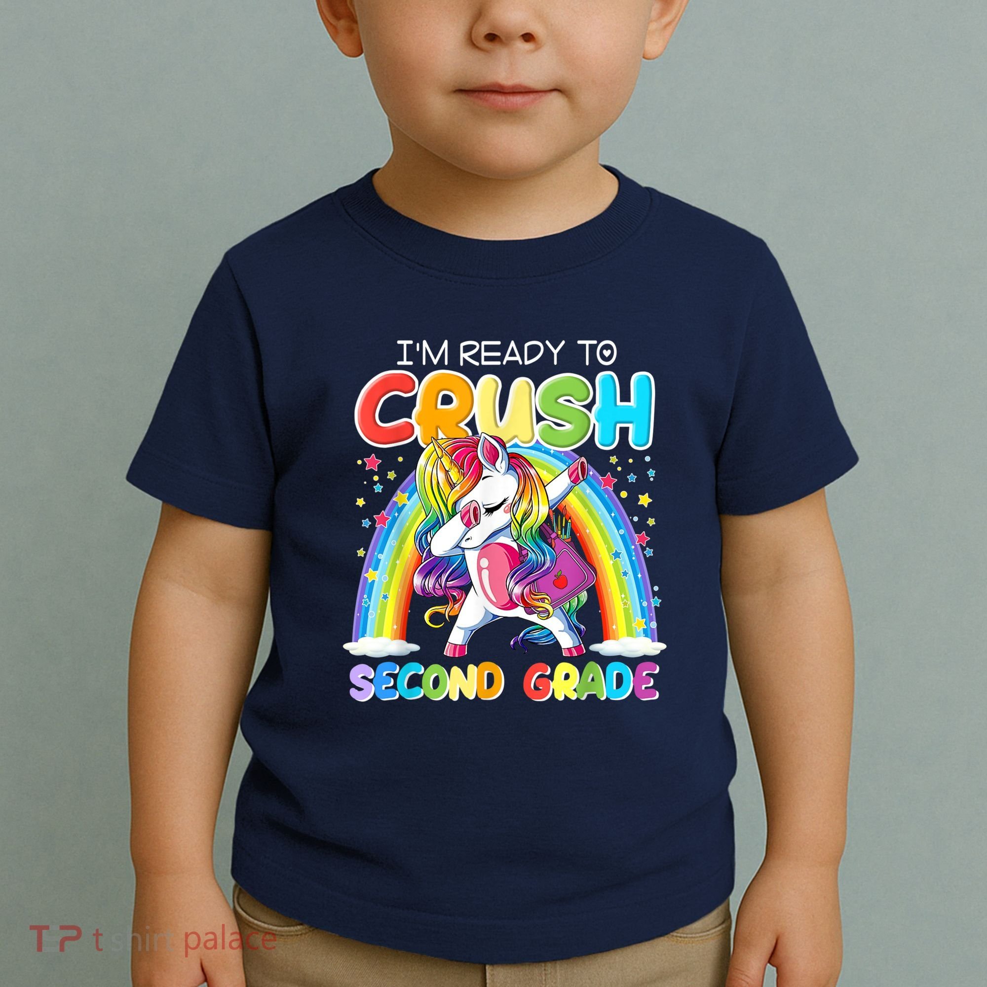 Im Ready To Crush Second Grade Unicorn Back To School Gift Toddler T-Shirt