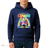 Im Ready To Crush Second Grade Unicorn Back To School Gift Kids Hoodie thumb 4