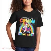 Im Ready To Crush Second Grade Unicorn Back To School Gift Kids T-Shirt thumb 2