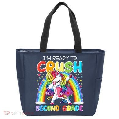 Im Ready To Crush Second Grade Unicorn Back To School Gift Tote Bag