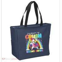 Im Ready To Crush Second Grade Unicorn Back To School Gift Tote Bag thumb 2