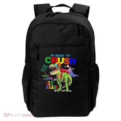 I'm Ready To Crush 1st Grade Back to School Dinosaur Backpack
