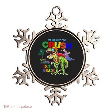 I'm Ready To Crush 1st Grade Back to School Dinosaur Ornament