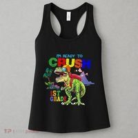 I'm Ready To Crush 1st Grade Back to School Dinosaur Women's Tank Top thumb 3