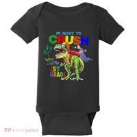 I'm Ready To Crush 1st Grade Back to School Dinosaur Baby Bodysuit thumb 0