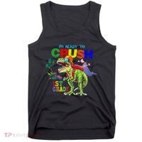 I'm Ready To Crush 1st Grade Back to School Dinosaur Tank Top thumb 0