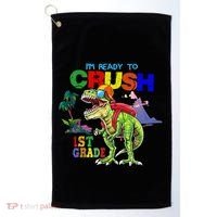 I'm Ready To Crush 1st Grade Back to School Dinosaur Golf Towel thumb 0
