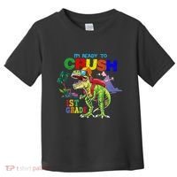 I'm Ready To Crush 1st Grade Back to School Dinosaur Toddler T-Shirt thumb 0