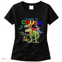 I'm Ready To Crush 1st Grade Back to School Dinosaur Women's T-Shirt thumb 0