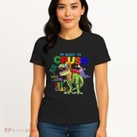 I'm Ready To Crush 1st Grade Back to School Dinosaur Women's T-Shirt thumb 4