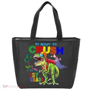 I'm Ready To Crush 1st Grade Back to School Dinosaur Tote Bag