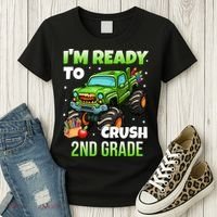 I'm Ready To Crush 2nd Grade Monster Truck Women's T-Shirt thumb 3