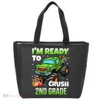 I'm Ready To Crush 2nd Grade Monster Truck Tote Bag thumb 0