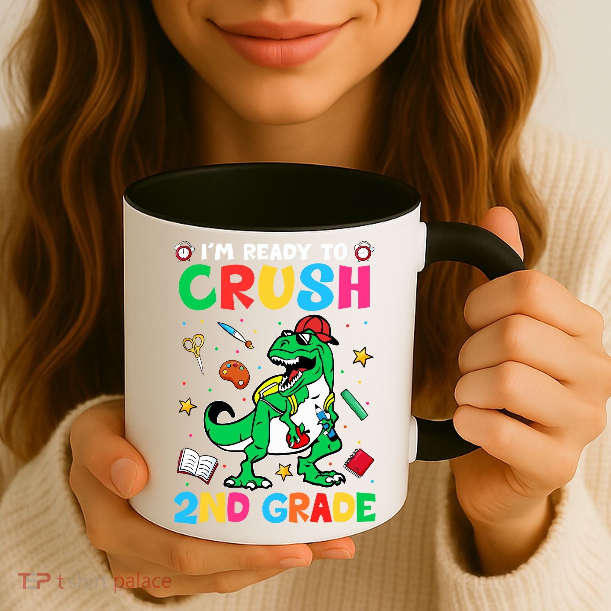 I'm Ready To Crush 2nd Grade Dinosaur Back To School Coffee Mug