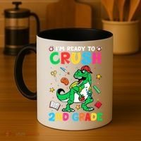 I'm Ready To Crush 2nd Grade Dinosaur Back To School Coffee Mug thumb 4