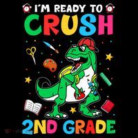 I'm Ready To Crush 2nd Grade Dinosaur Back To School Coffee Mug thumb 5