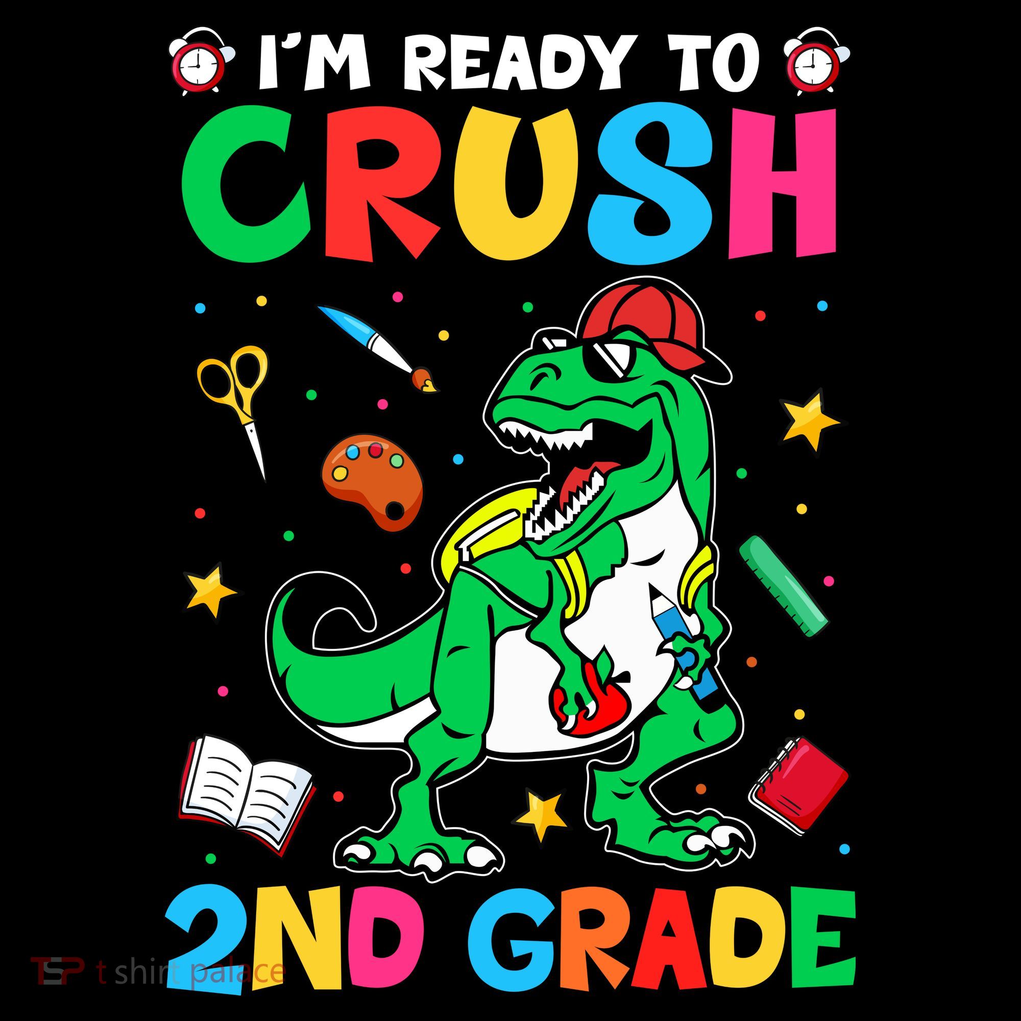 I'm Ready To Crush 2nd Grade Dinosaur Back To School Women's Hoodie