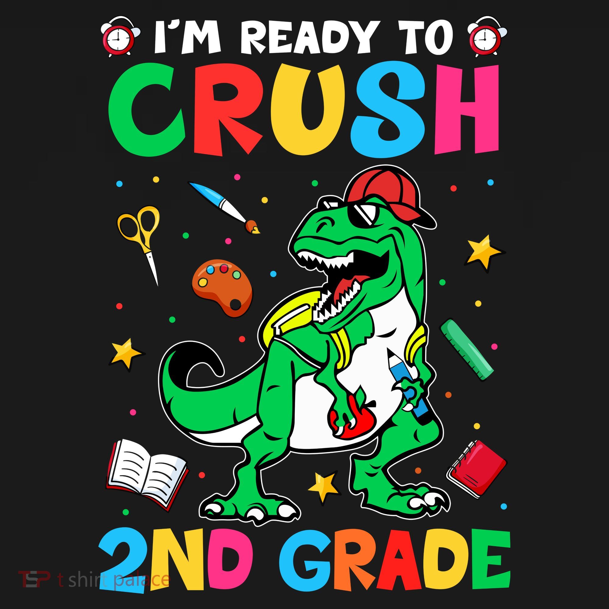 I'm Ready To Crush 2nd Grade Dinosaur Back To School Women's Tank Top
