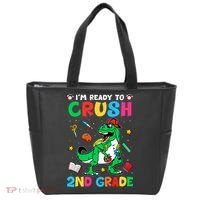 I'm Ready To Crush 2nd Grade Dinosaur Back To School Tote Bag thumb 0