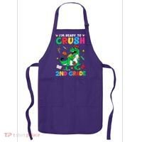 I'm Ready To Crush 2nd Grade Dinosaur Back To School Apron thumb 0