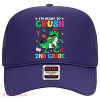 I'm Ready To Crush 2nd Grade Dinosaur Back To School Hat thumb 0